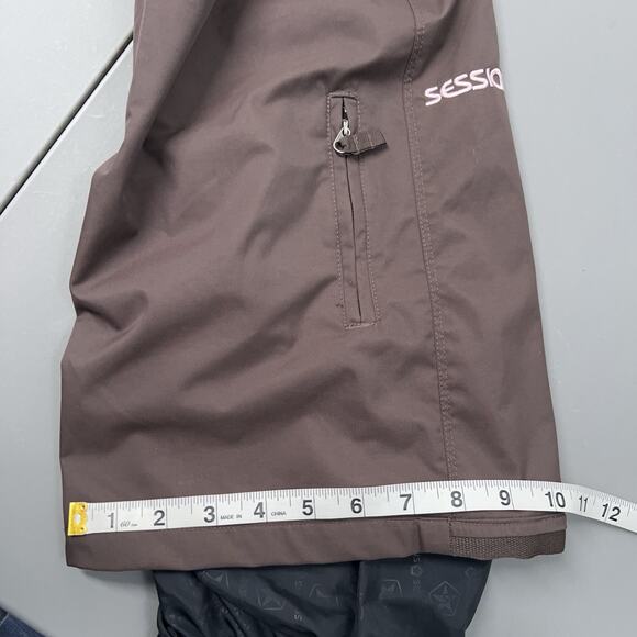 Sessions Kristy Ski Snowboard Pants Women's S Brown Terrain Series Waterproof - Picture 12 of 16